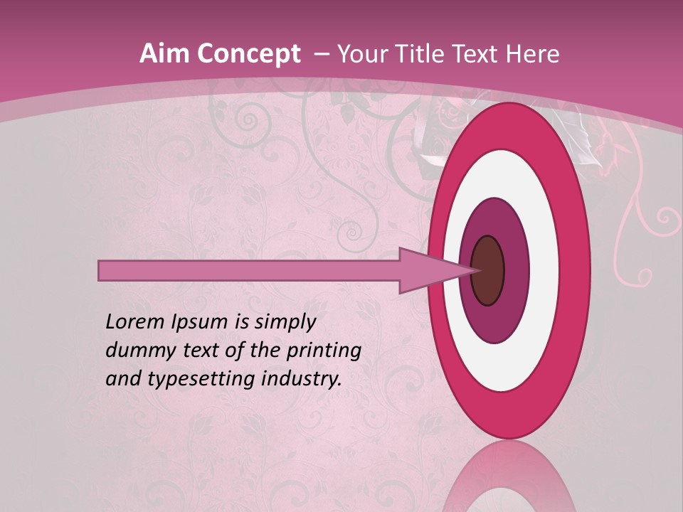 Elegancki Papeteria Walentynki PowerPoint Template