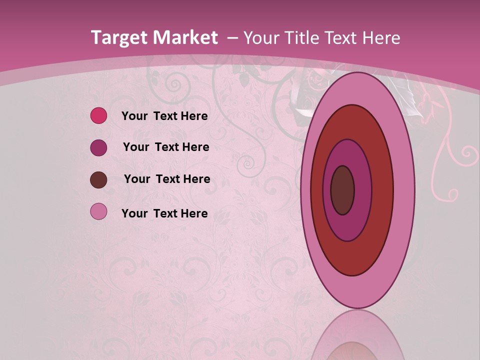 Elegancki Papeteria Walentynki PowerPoint Template