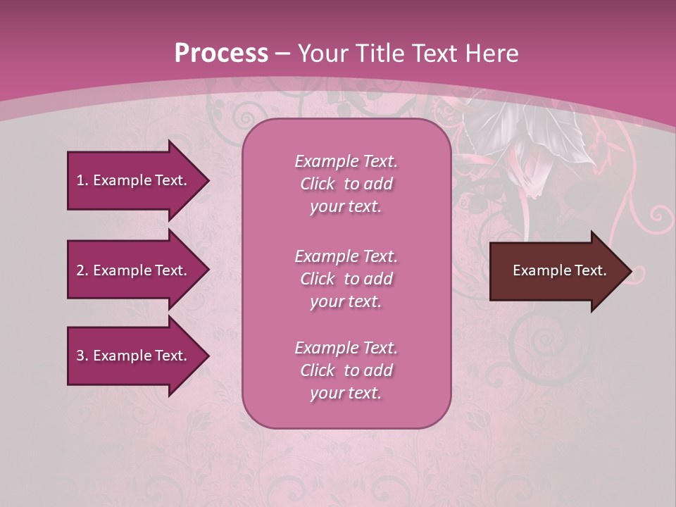 Elegancki Papeteria Walentynki PowerPoint Template