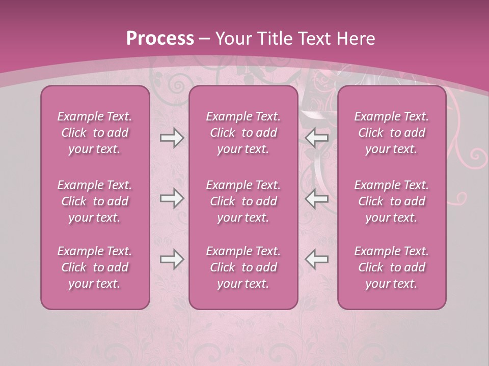 Elegancki Papeteria Walentynki PowerPoint Template