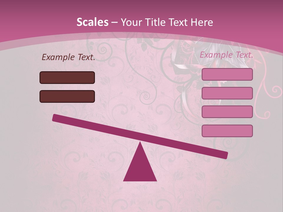 Elegancki Papeteria Walentynki PowerPoint Template