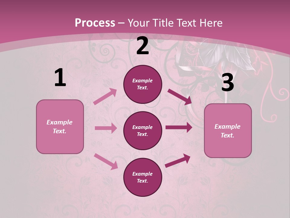 Elegancki Papeteria Walentynki PowerPoint Template