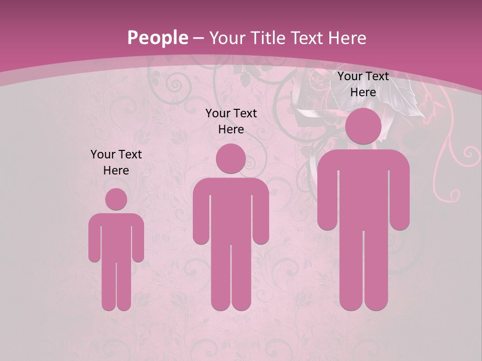 Elegancki Papeteria Walentynki PowerPoint Template