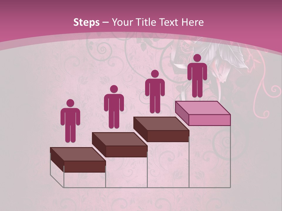 Elegancki Papeteria Walentynki PowerPoint Template