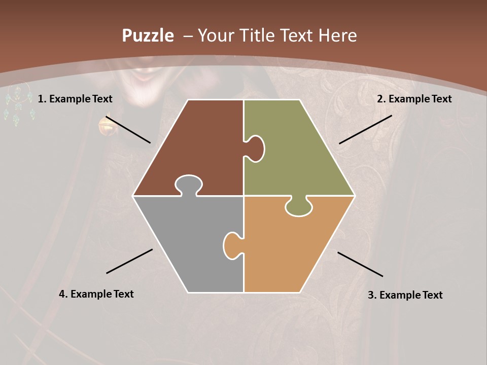 Ramka Maska Ilustracja PowerPoint Template