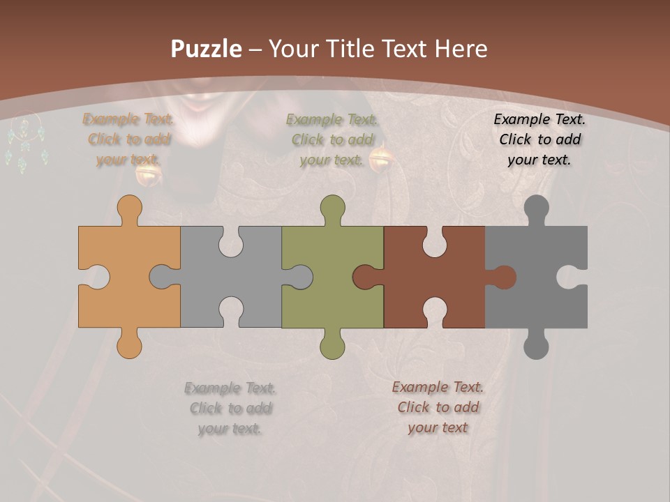 Ramka Maska Ilustracja PowerPoint Template