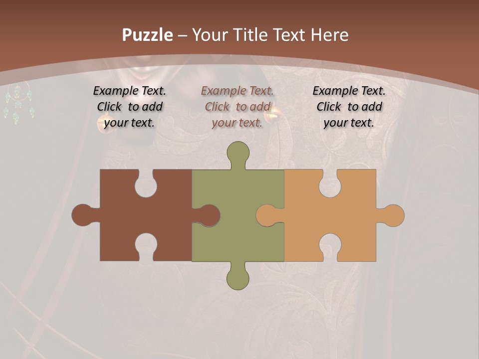 Ramka Maska Ilustracja PowerPoint Template