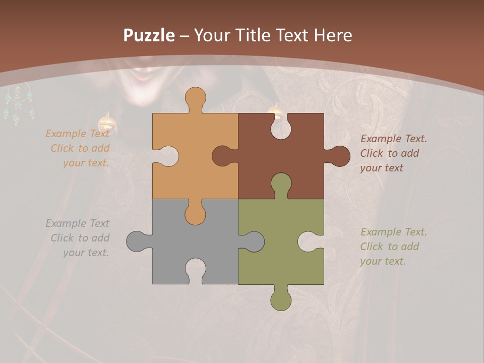 Ramka Maska Ilustracja PowerPoint Template