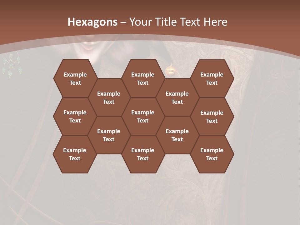 Ramka Maska Ilustracja PowerPoint Template