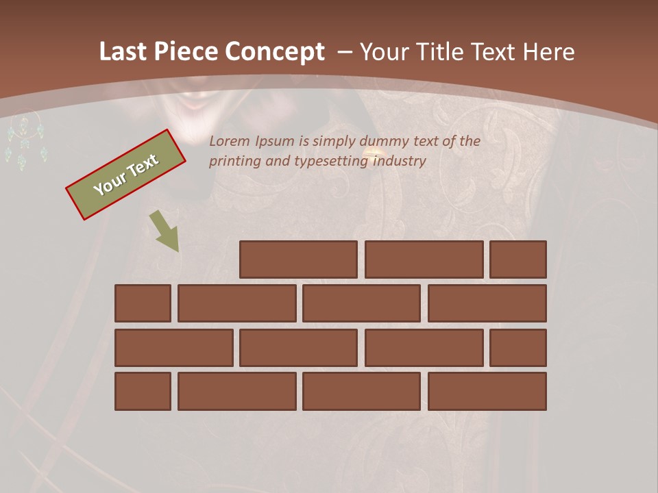 Ramka Maska Ilustracja PowerPoint Template