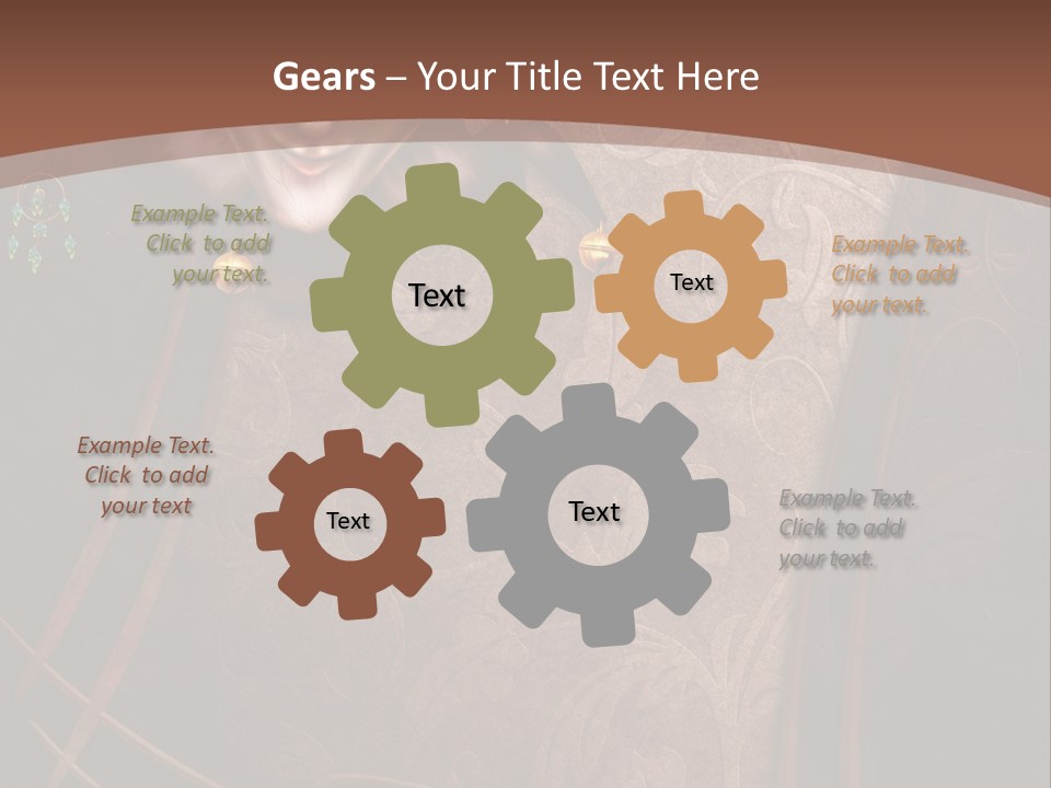 Ramka Maska Ilustracja PowerPoint Template