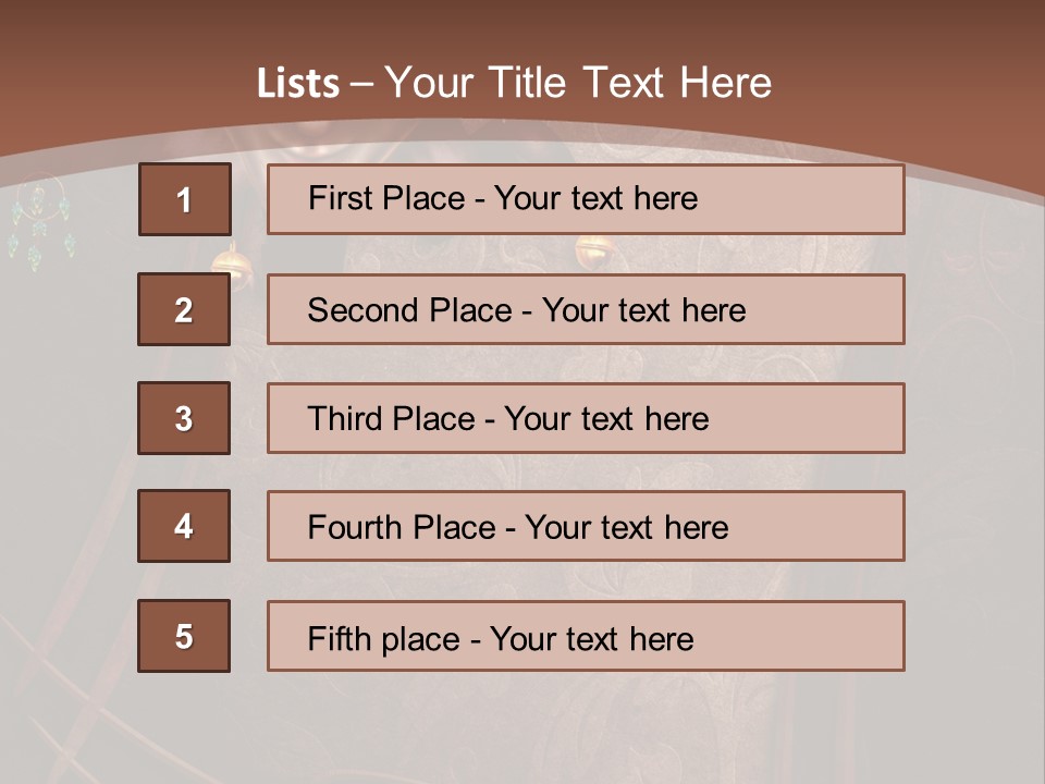 Ramka Maska Ilustracja PowerPoint Template