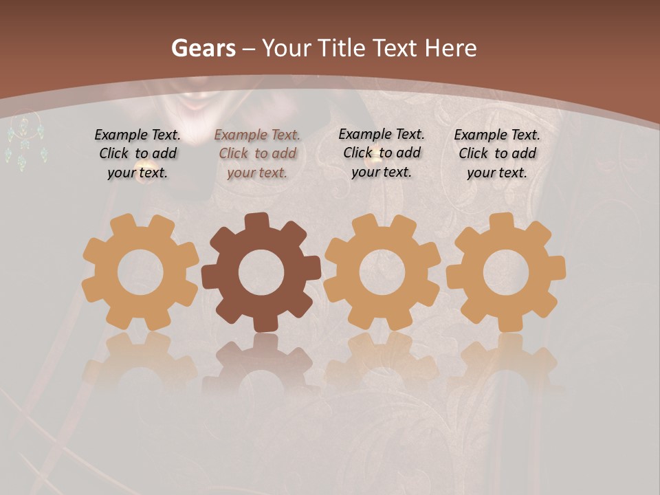 Ramka Maska Ilustracja PowerPoint Template