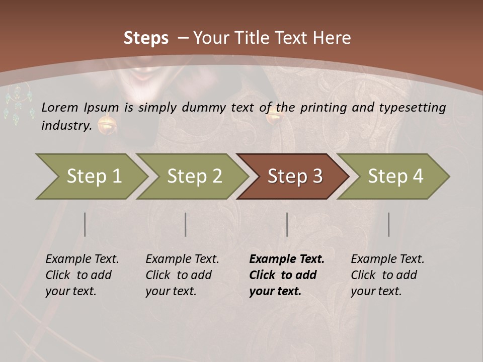 Ramka Maska Ilustracja PowerPoint Template