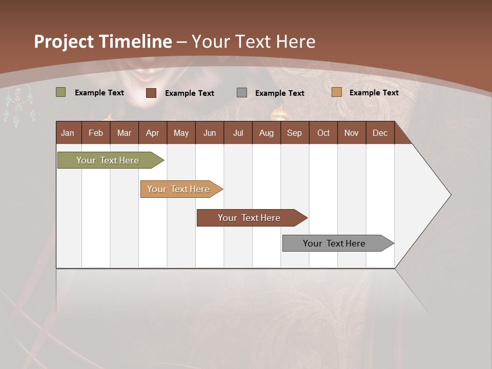 Ramka Maska Ilustracja PowerPoint Template