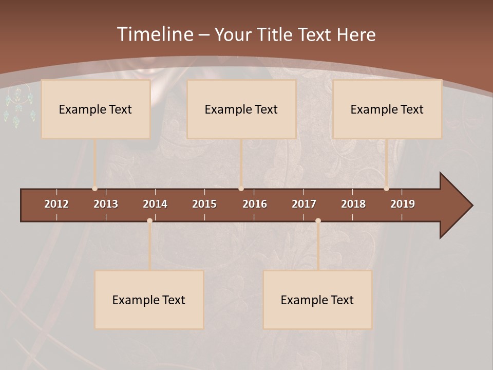 Ramka Maska Ilustracja PowerPoint Template