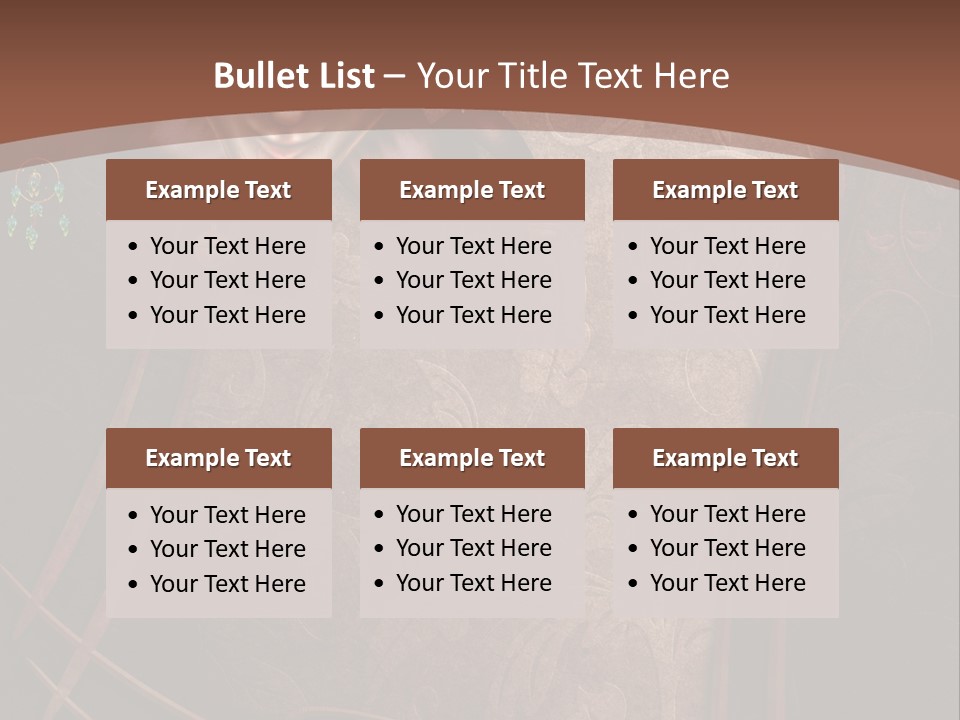 Ramka Maska Ilustracja PowerPoint Template