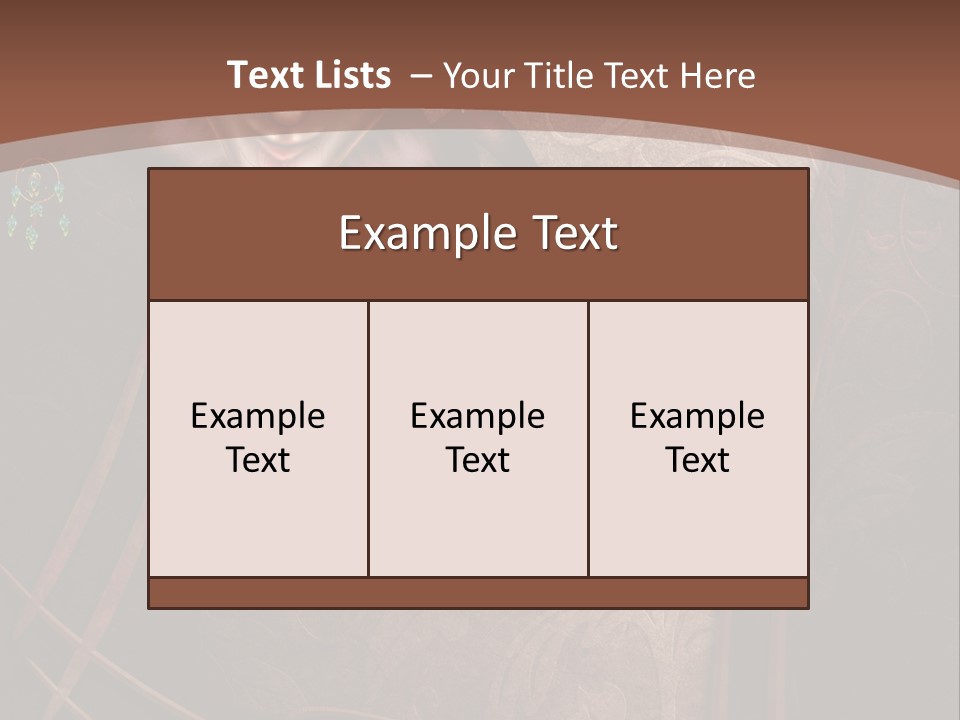Ramka Maska Ilustracja PowerPoint Template