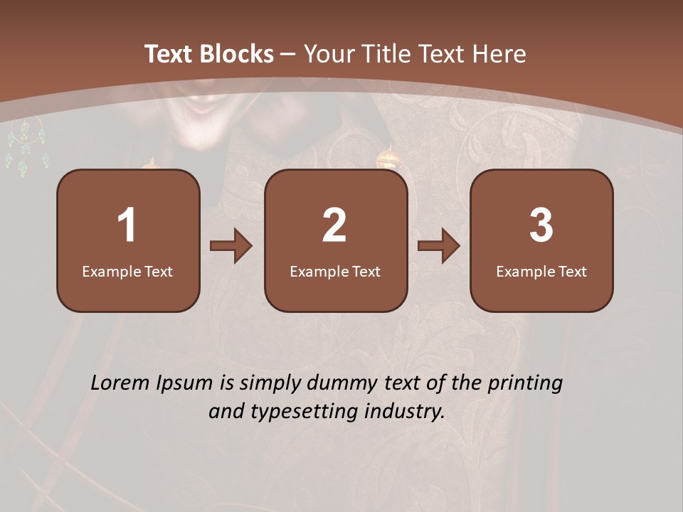 Ramka Maska Ilustracja PowerPoint Template