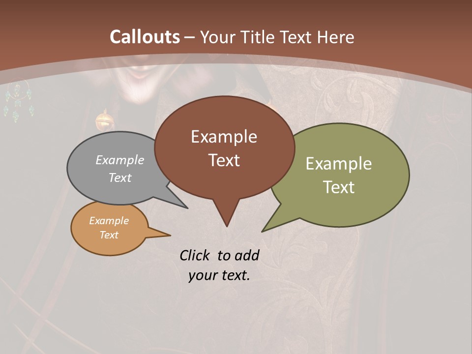 Ramka Maska Ilustracja PowerPoint Template