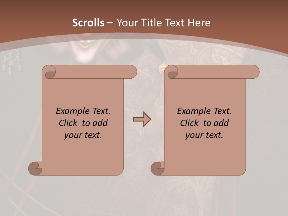 Ramka Maska Ilustracja PowerPoint Template
