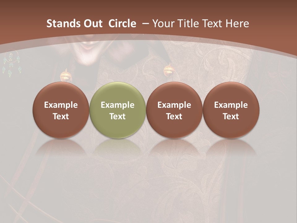 Ramka Maska Ilustracja PowerPoint Template