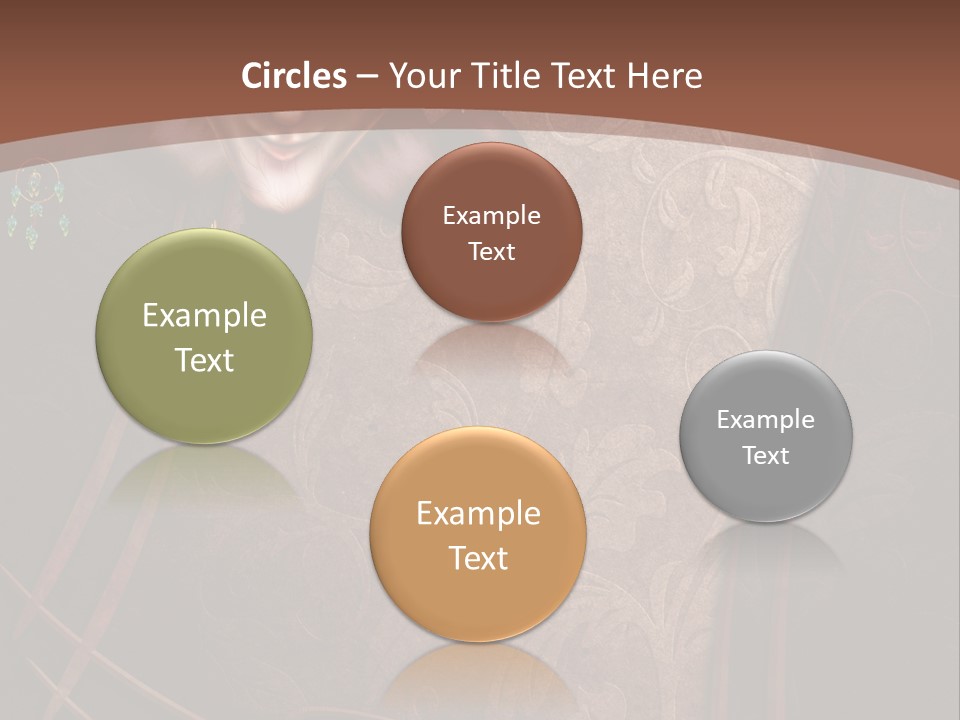 Ramka Maska Ilustracja PowerPoint Template