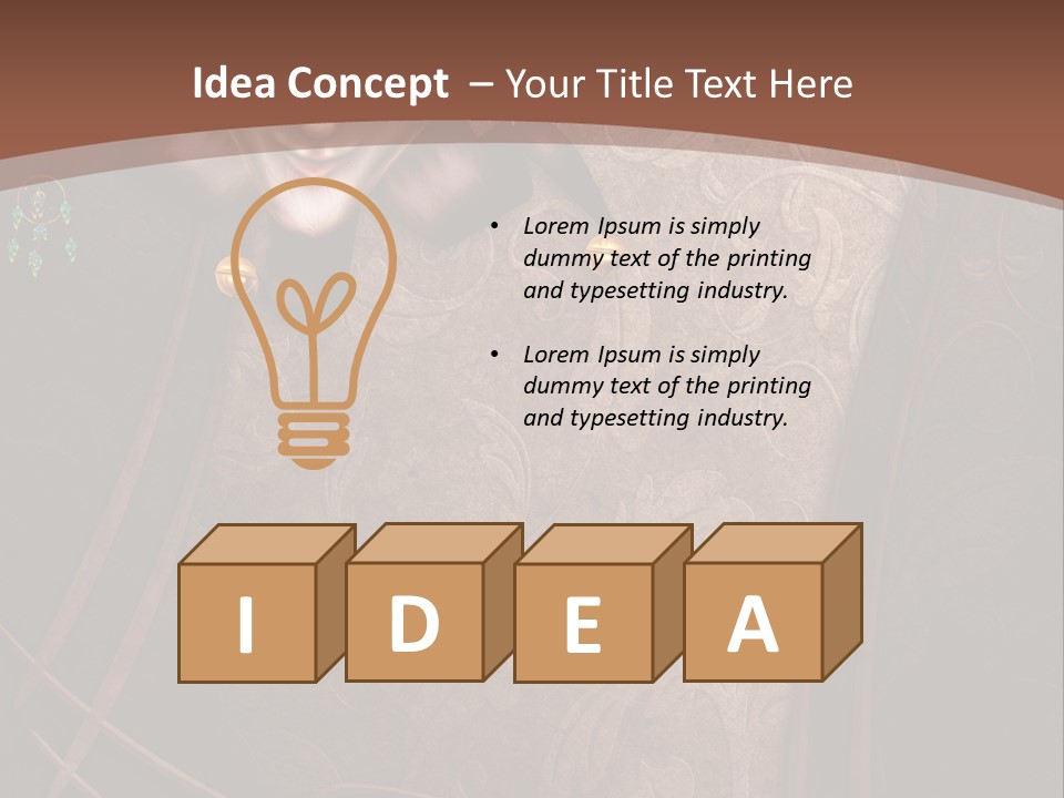 Ramka Maska Ilustracja PowerPoint Template