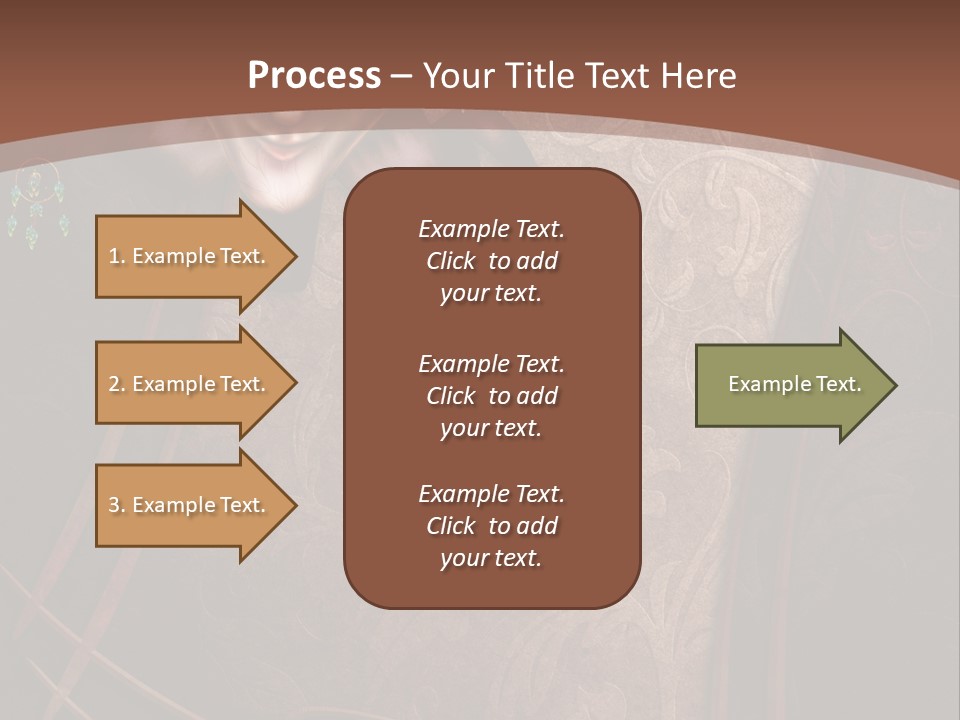 Ramka Maska Ilustracja PowerPoint Template
