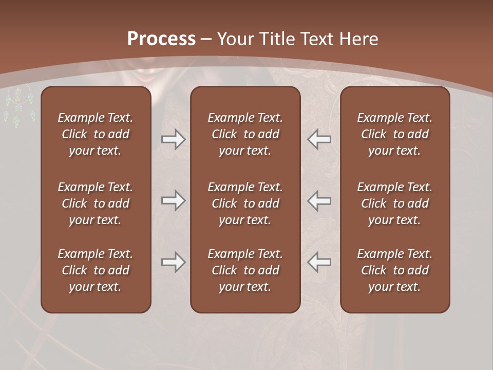 Ramka Maska Ilustracja PowerPoint Template