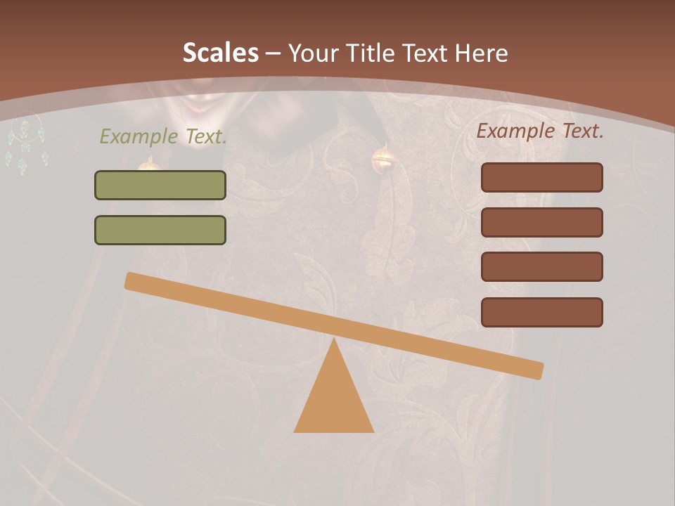 Ramka Maska Ilustracja PowerPoint Template