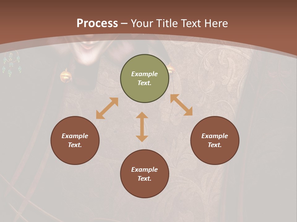 Ramka Maska Ilustracja PowerPoint Template