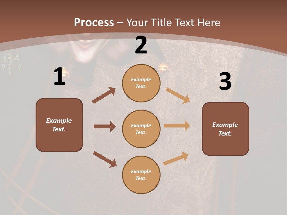 Ramka Maska Ilustracja PowerPoint Template