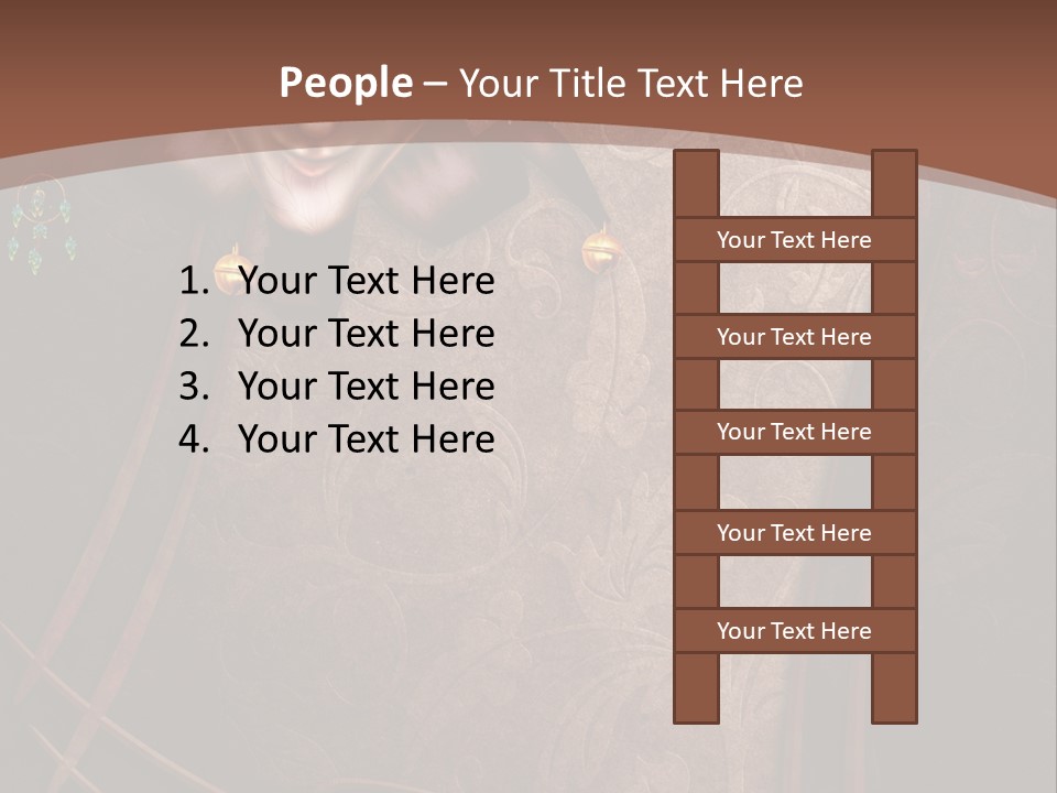 Ramka Maska Ilustracja PowerPoint Template