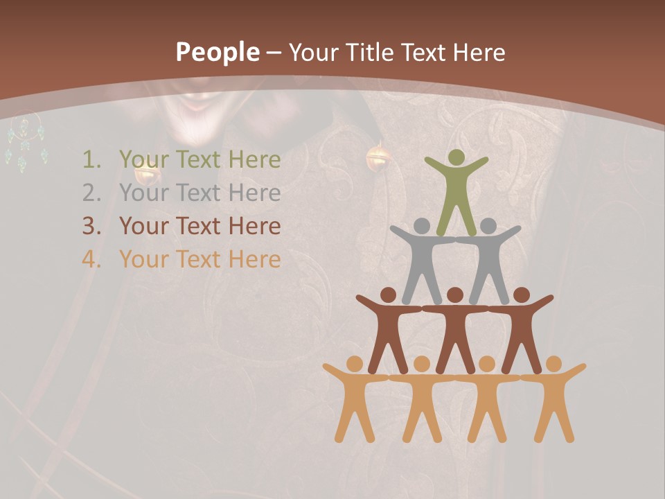 Ramka Maska Ilustracja PowerPoint Template