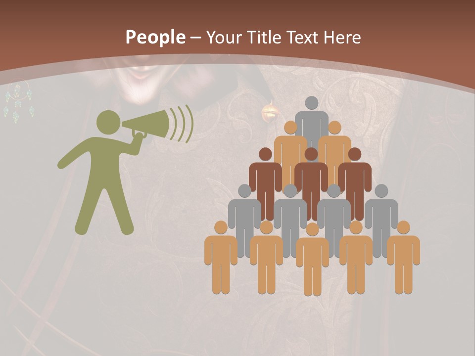 Ramka Maska Ilustracja PowerPoint Template