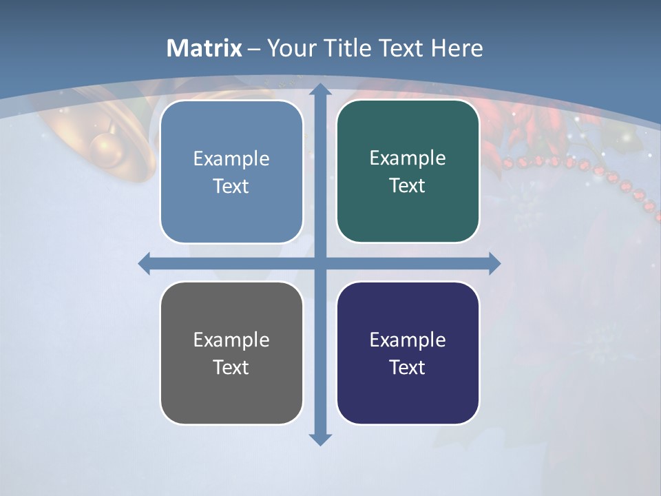 Niebieski Kwiat Wst PowerPoint Template