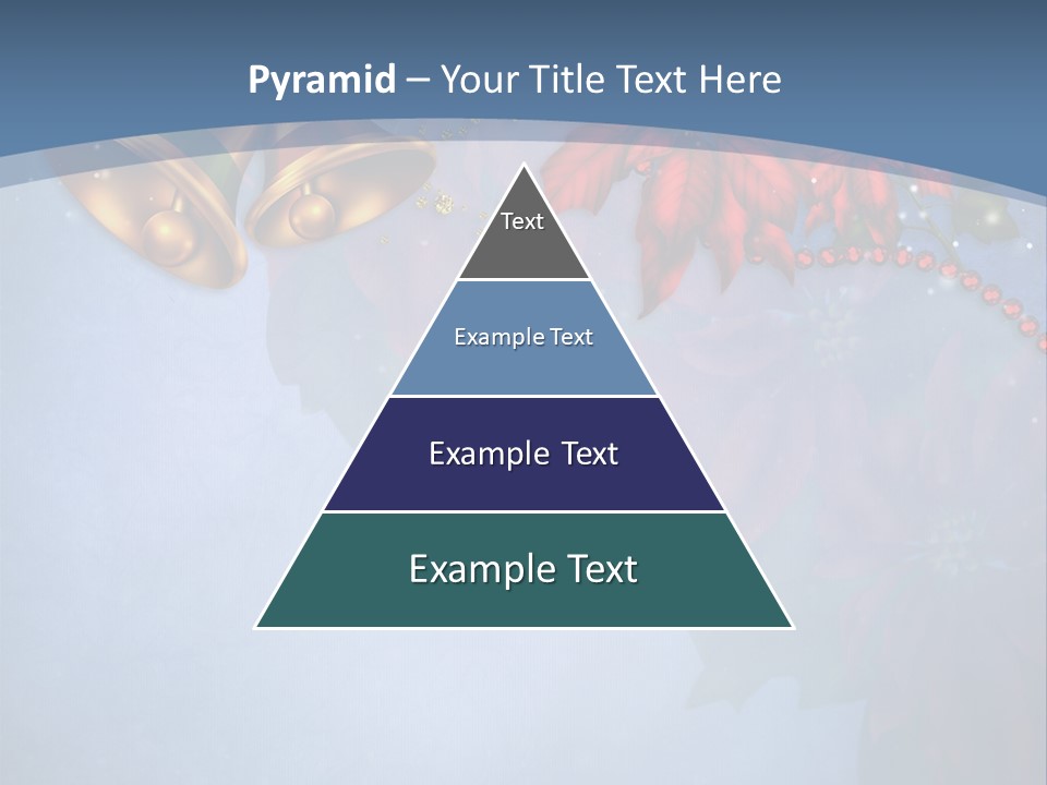 Niebieski Kwiat Wst PowerPoint Template