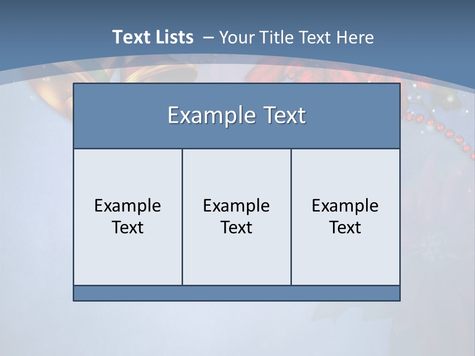 Niebieski Kwiat Wst PowerPoint Template