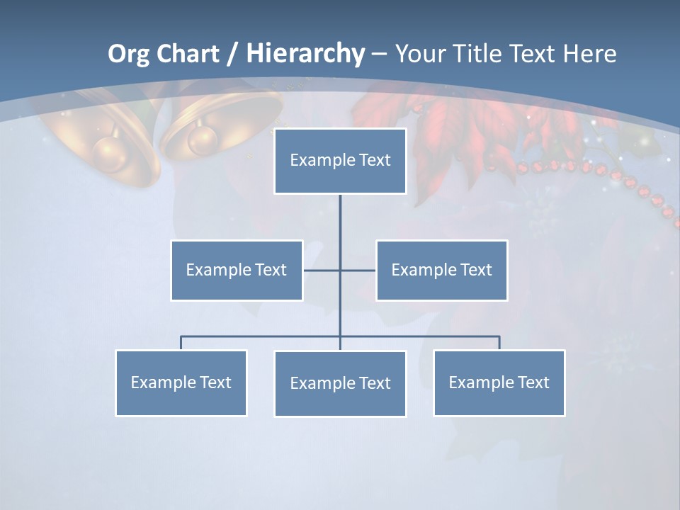 Niebieski Kwiat Wst PowerPoint Template