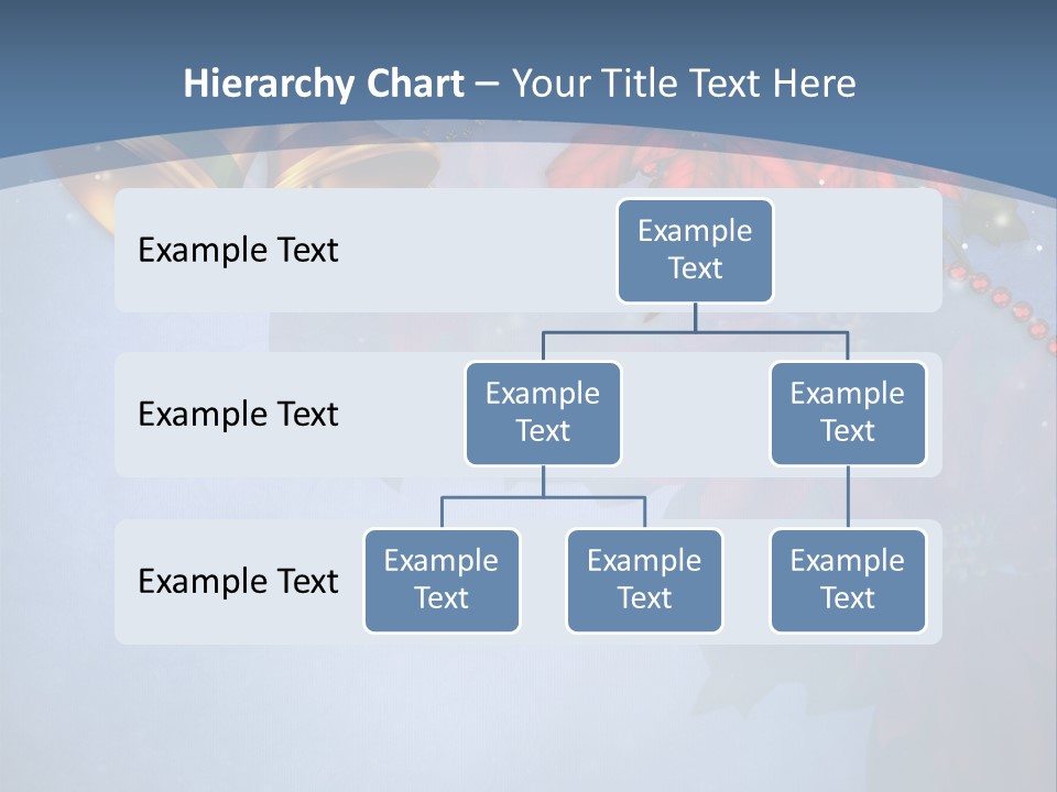 Niebieski Kwiat Wst PowerPoint Template