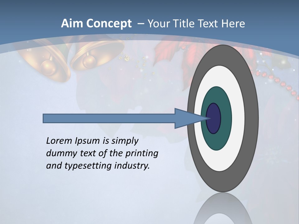 Niebieski Kwiat Wst PowerPoint Template