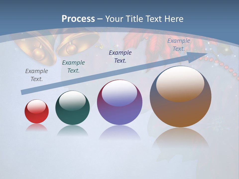 Niebieski Kwiat Wst PowerPoint Template