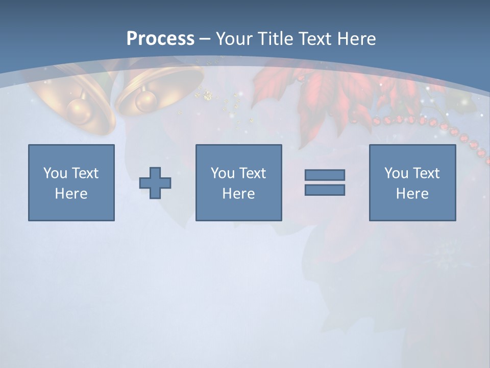 Niebieski Kwiat Wst PowerPoint Template