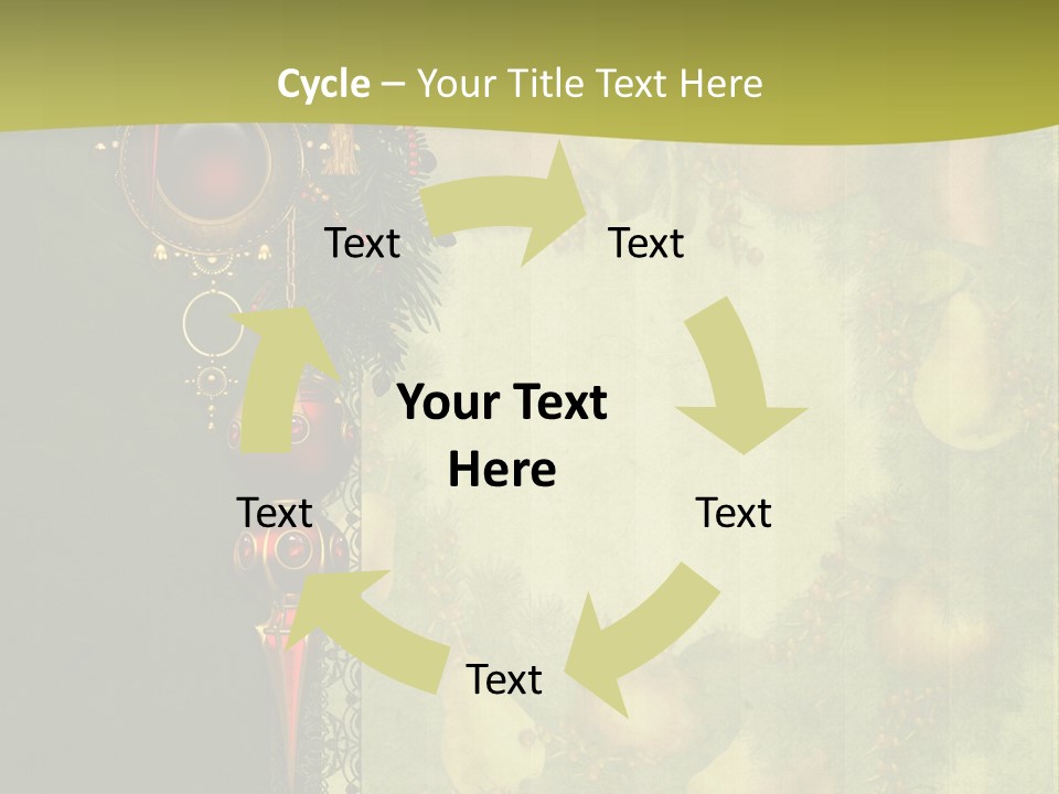 Ilustracja Fantasy Kolorowy PowerPoint Template