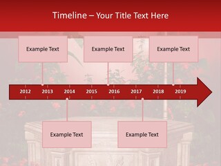 Czerwony Ilustracja Podium PowerPoint Template