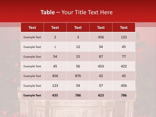 Czerwony Ilustracja Podium PowerPoint Template