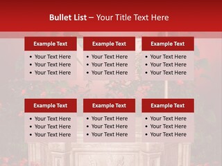 Czerwony Ilustracja Podium PowerPoint Template