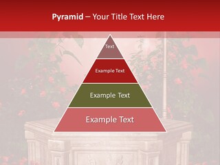 Czerwony Ilustracja Podium PowerPoint Template