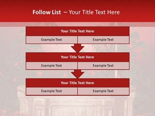 Czerwony Ilustracja Podium PowerPoint Template